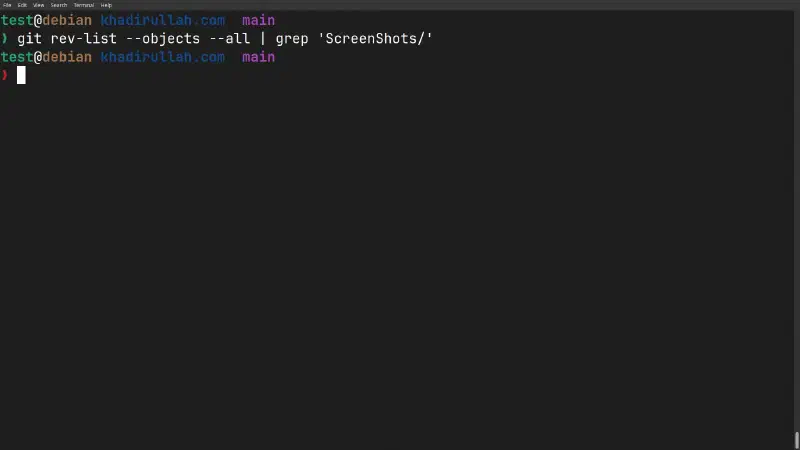 grep for ScreenShots/ in the object store returns nothing, proving they’re gone